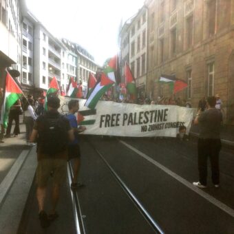 Basel‘de anti-siyonist yürüyüş.